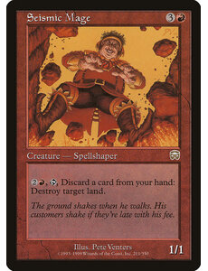 Magic: The Gathering Seismic Mage (211) Moderately Played