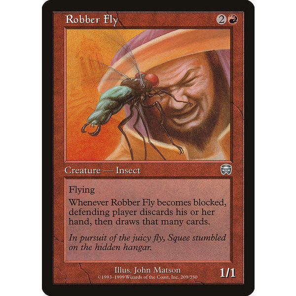 Magic: The Gathering Robber Fly (209) Moderately Played