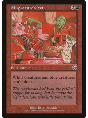 Magic: The Gathering Magistrate's Veto (204) Moderately Played