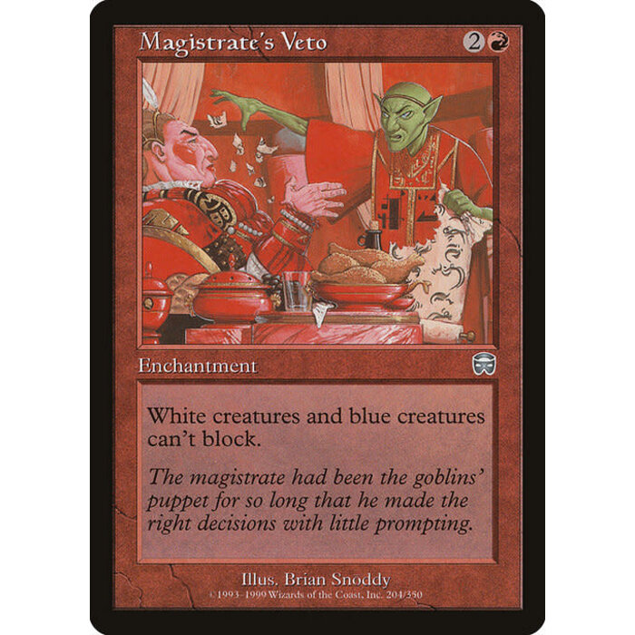 Magic: The Gathering Magistrate's Veto (204) Lightly Played