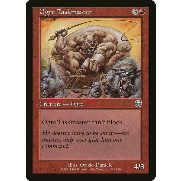 Magic: The Gathering Ogre Taskmaster (206) Lightly Played