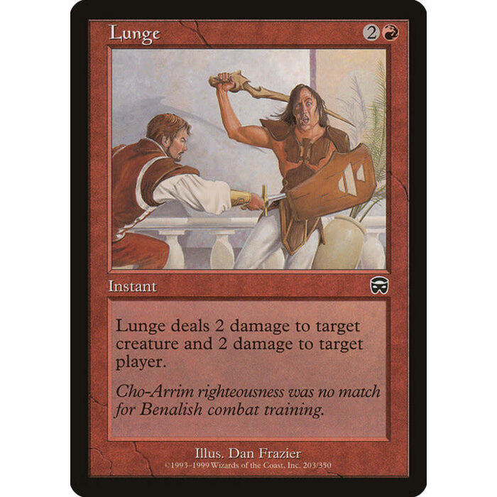 Magic: The Gathering Lunge (203) Lightly Played