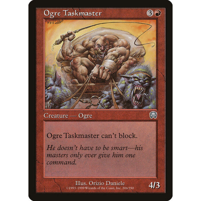 Magic: The Gathering Ogre Taskmaster (206) Moderately Played