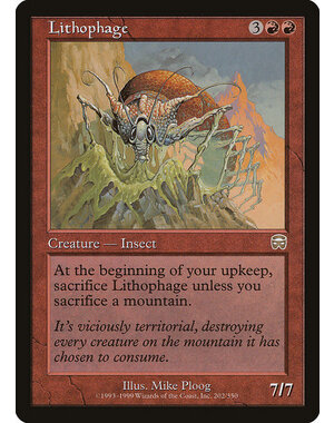 Magic: The Gathering Lithophage (202) Heavily Played