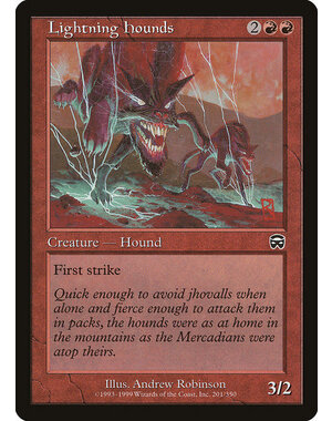 Magic: The Gathering Lightning Hounds (201) Heavily Played Foil