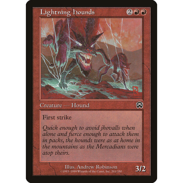 Magic: The Gathering Lightning Hounds (201) Moderately Played