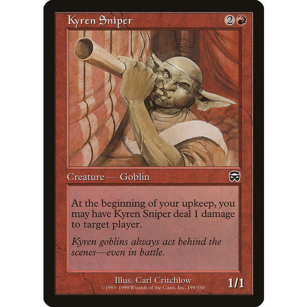 Magic: The Gathering Kyren Sniper (199) Moderately Played