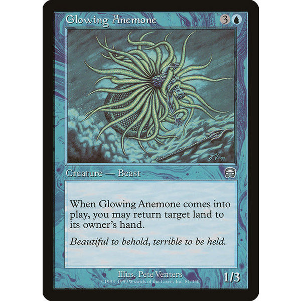 Magic: The Gathering Glowing Anemone (081) Lightly Played