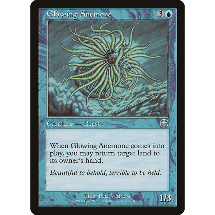 Magic: The Gathering Glowing Anemone (081) Moderately Played