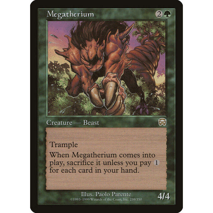 Magic: The Gathering Megatherium (259) Moderately Played