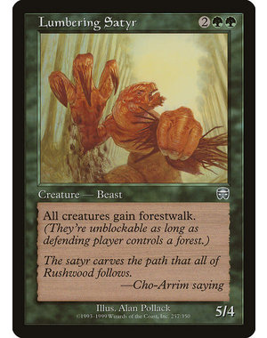Magic: The Gathering Lumbering Satyr (257) Heavily Played Foil