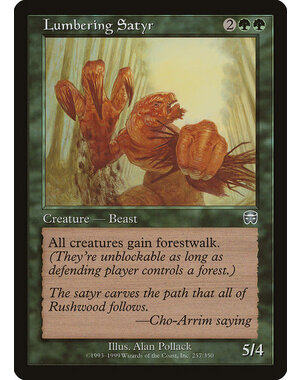 Magic: The Gathering Lumbering Satyr (257) Moderately Played