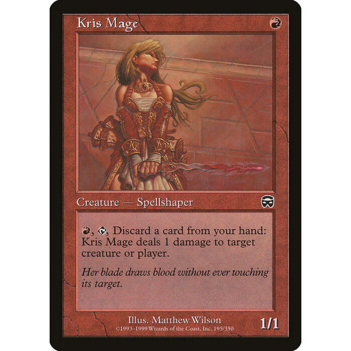 Magic: The Gathering Kris Mage (195) Lightly Played