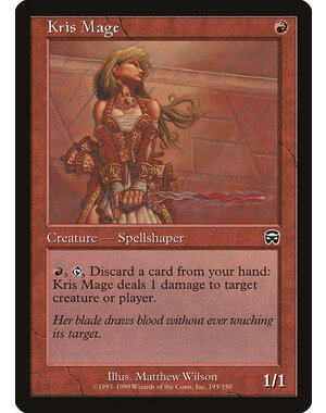 Magic: The Gathering Kris Mage (195) Moderately Played