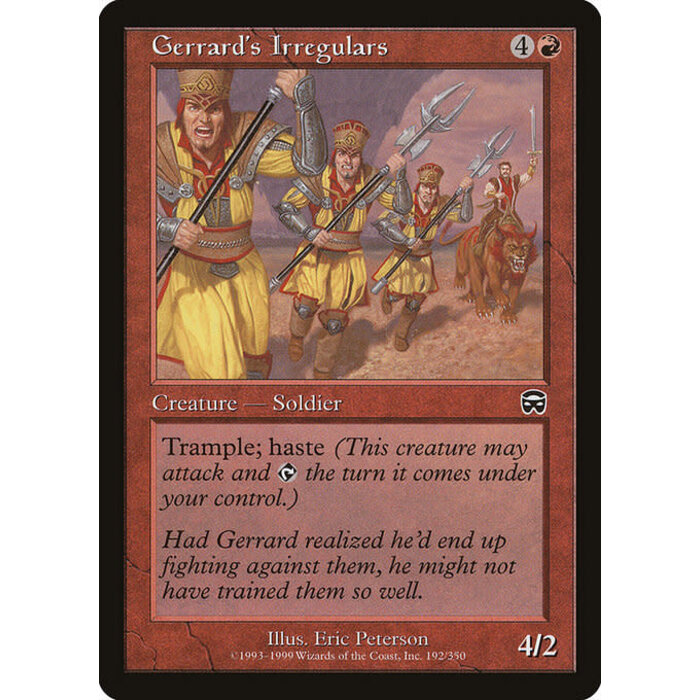 Magic: The Gathering Gerrard's Irregulars (192) Moderately Played