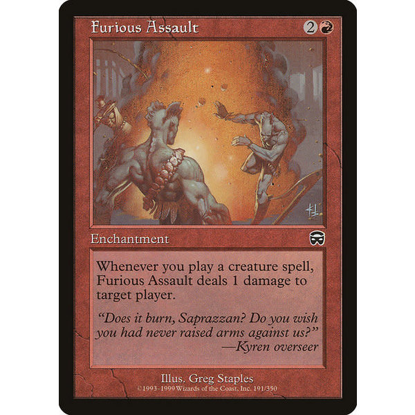 Magic: The Gathering Furious Assault (191) Moderately Played
