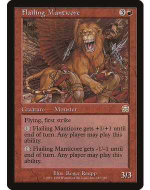 Magic: The Gathering Flailing Manticore (187) Heavily Played