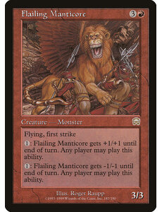 Magic: The Gathering Flailing Manticore (187) Moderately Played