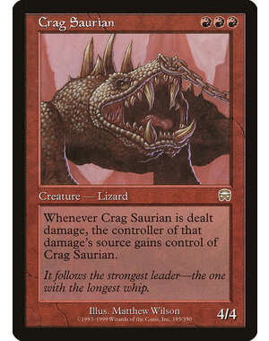 Magic: The Gathering Crag Saurian (185) Lightly Played