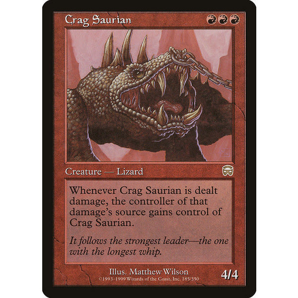 Magic: The Gathering Crag Saurian (185) Lightly Played