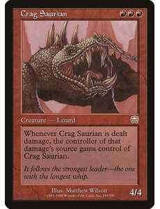 Magic: The Gathering Crag Saurian (185) Moderately Played