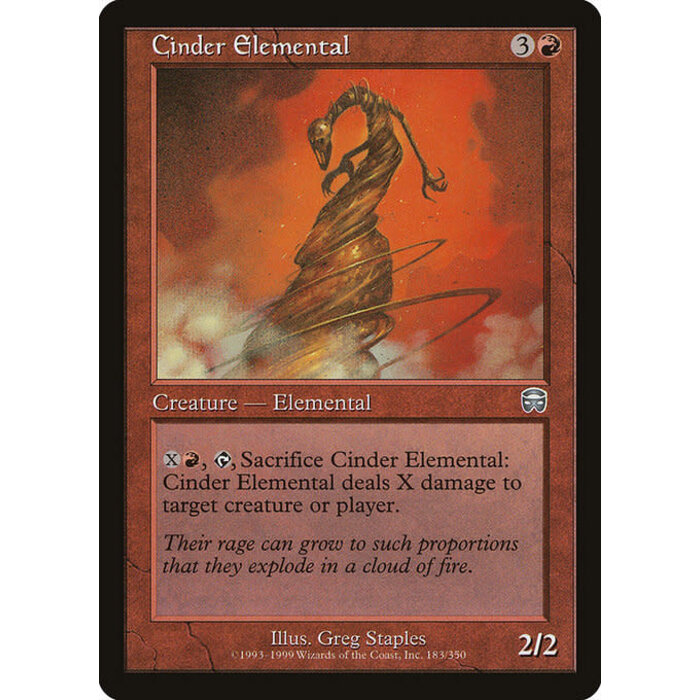 Magic: The Gathering Cinder Elemental (183) Moderately Played