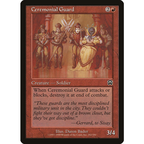 Magic: The Gathering Ceremonial Guard (182) Moderately Played