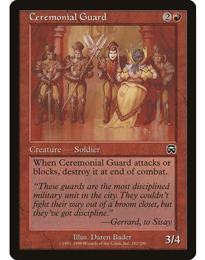 Magic: The Gathering Ceremonial Guard (182) Lightly Played