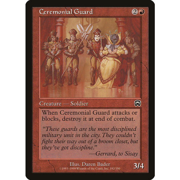 Magic: The Gathering Ceremonial Guard (182) Lightly Played