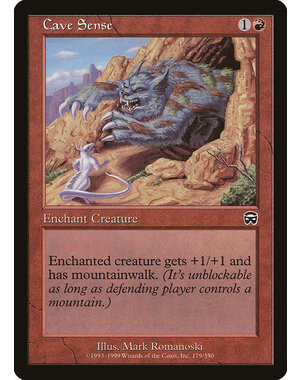 Magic: The Gathering Cave Sense (179) Moderately Played