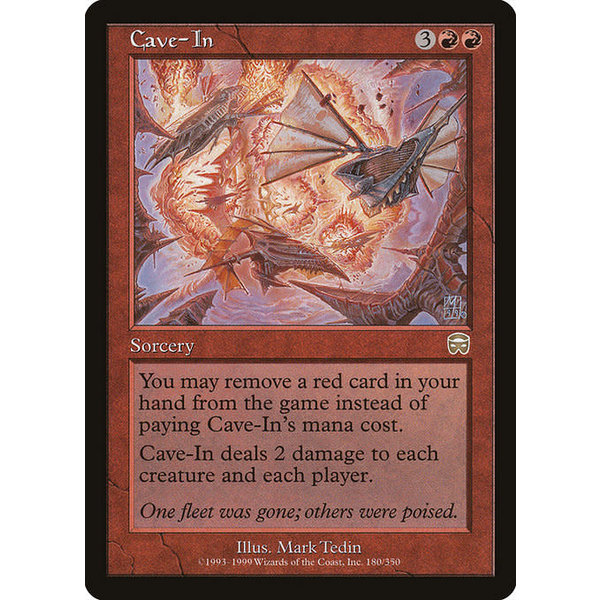 Magic: The Gathering Cave-In (180) Moderately Played