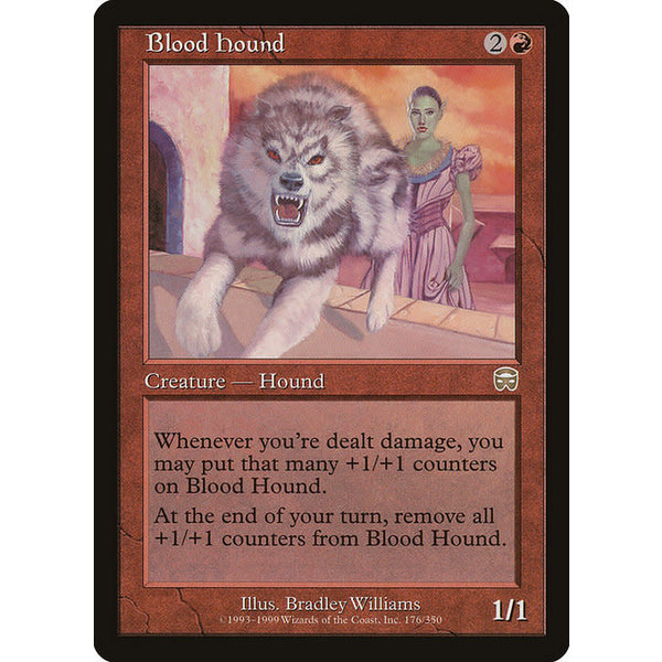 Magic: The Gathering Blood Hound (176) Moderately Played