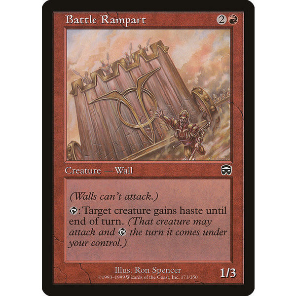 Magic: The Gathering Battle Rampart (173) Lightly Played