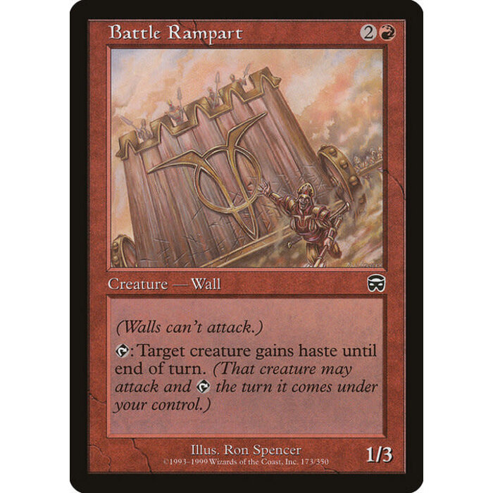 Magic: The Gathering Battle Rampart (173) Lightly Played