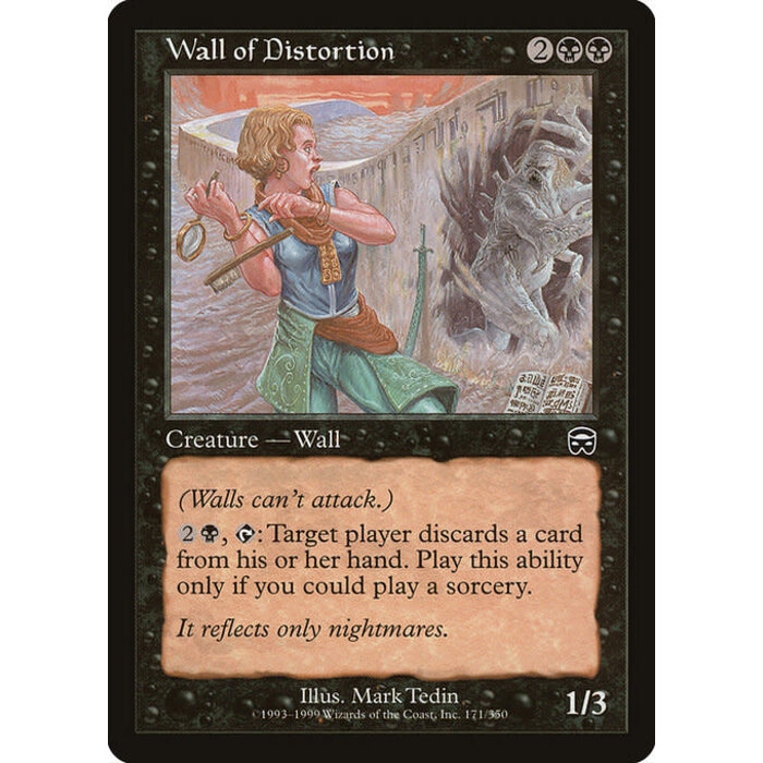 Magic: The Gathering Wall of Distortion (171) Moderately Played