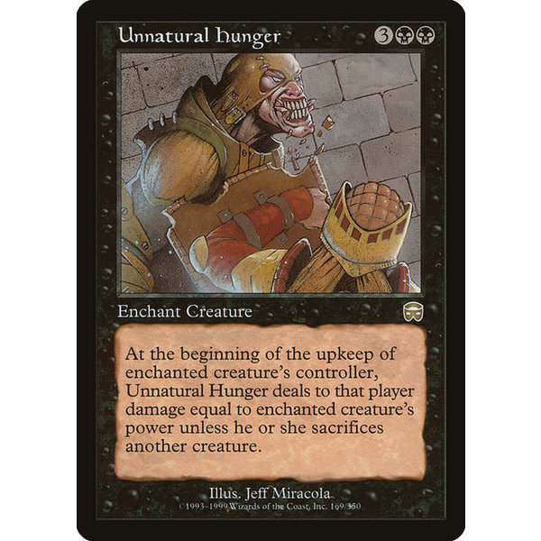 Magic: The Gathering Unnatural Hunger (169) Lightly Played