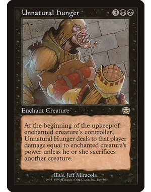 Magic: The Gathering Unnatural Hunger (169) Moderately Played