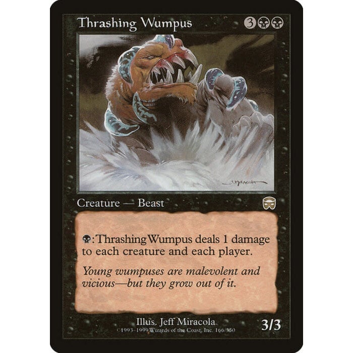 Magic: The Gathering Thrashing Wumpus (166) Lightly Played