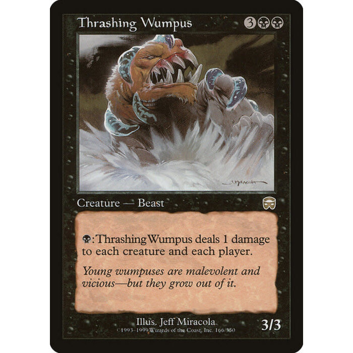 Magic: The Gathering Thrashing Wumpus (166) Moderately Played