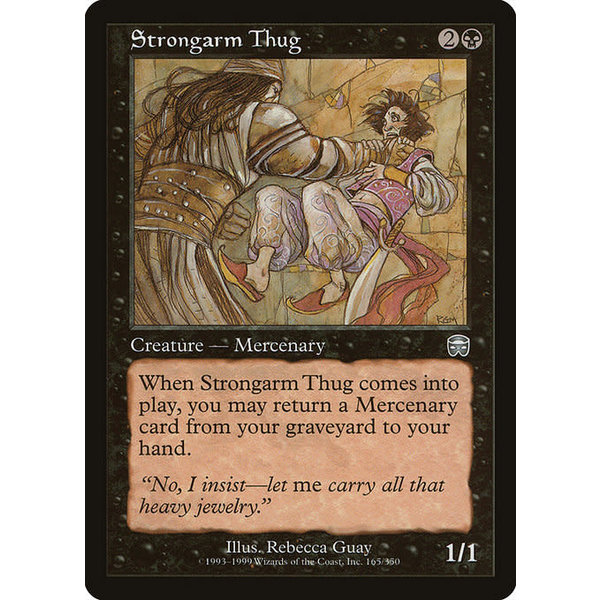 Magic: The Gathering Strongarm Thug (165) Lightly Played