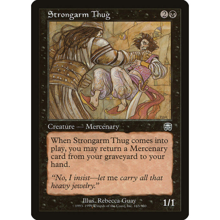 Magic: The Gathering Strongarm Thug (165) Lightly Played