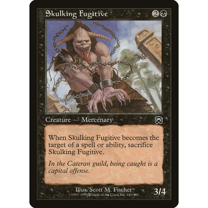Magic: The Gathering Skulking Fugitive (161) Lightly Played