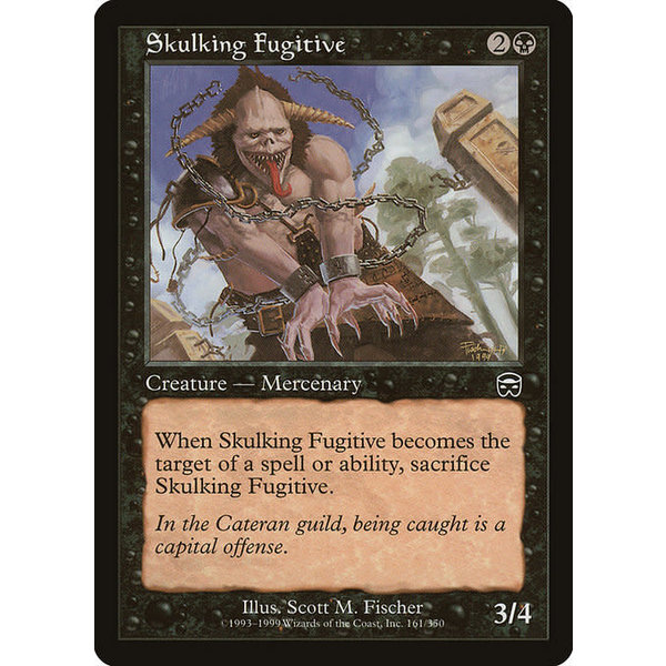 Magic: The Gathering Skulking Fugitive (161) Moderately Played