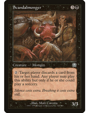 Magic: The Gathering Scandalmonger (158) Moderately Played