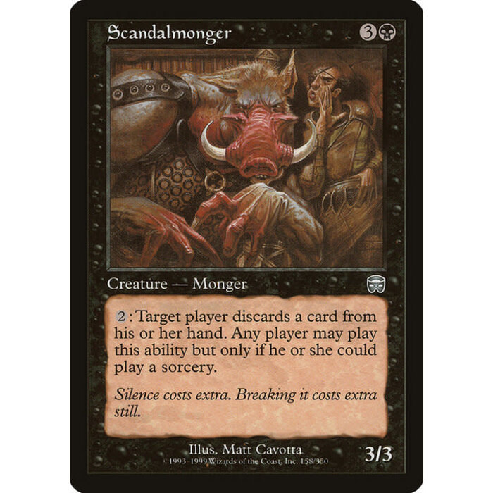 Magic: The Gathering Scandalmonger (158) Lightly Played