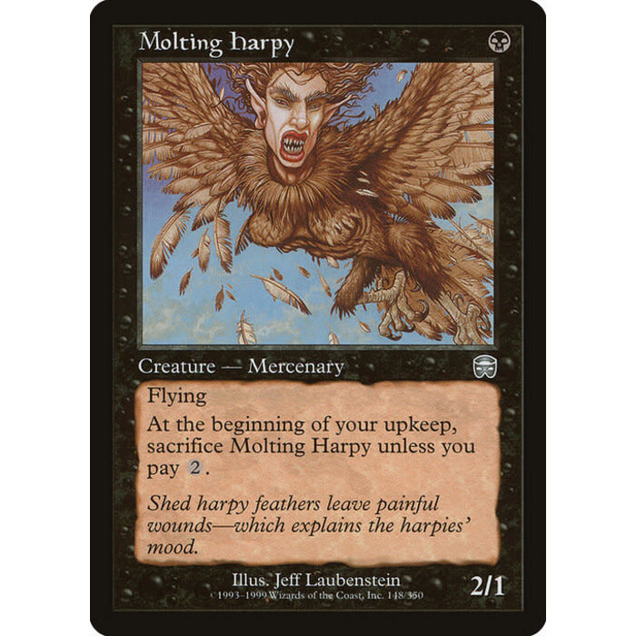 Magic: The Gathering Molting Harpy (148) Moderately Played