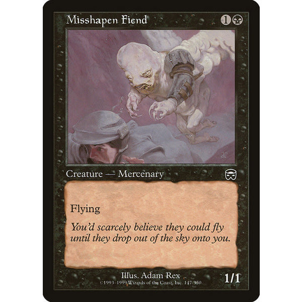 Magic: The Gathering Misshapen Fiend (147) Moderately Played