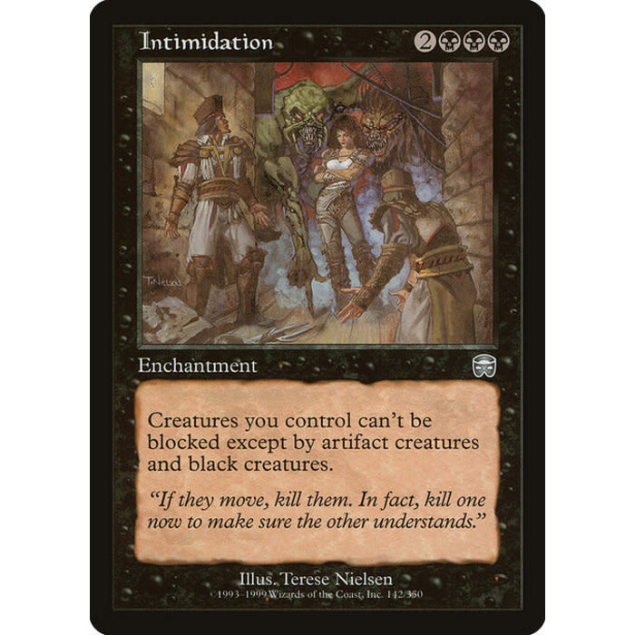 Magic: The Gathering Intimidation (142) Moderately Played
