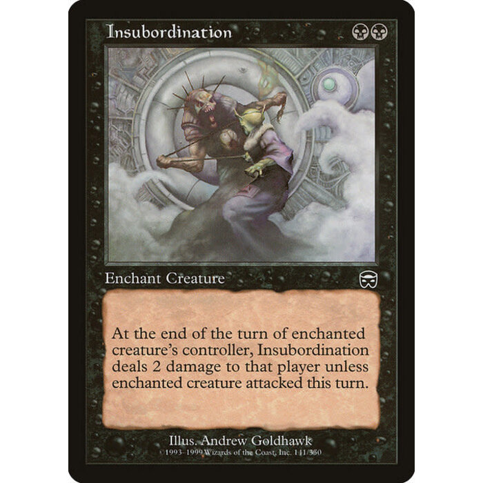 Magic: The Gathering Insubordination (141) Heavily Played