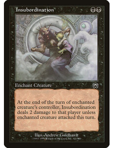 Magic: The Gathering Insubordination (141) Lightly Played